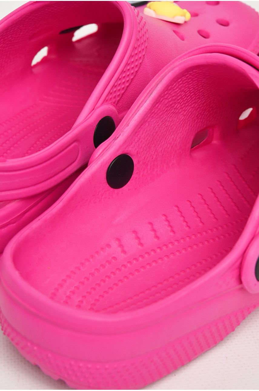 Кроксы женские малинового цвета 3001 212643