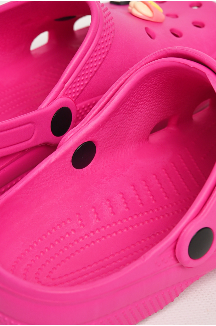Кроксы женские малинового цвета 3001 212645