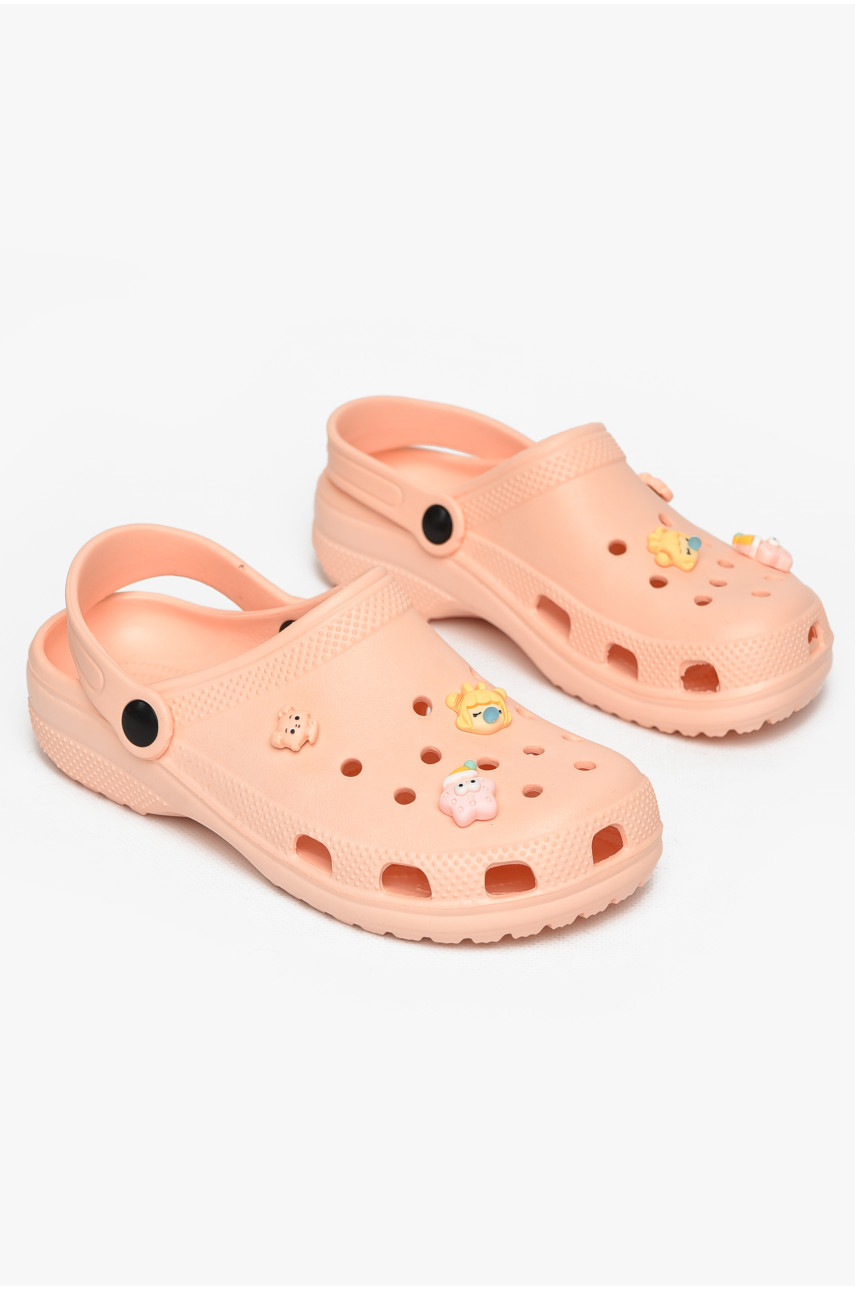 Кроксы женские персикового цвета 3001 212649