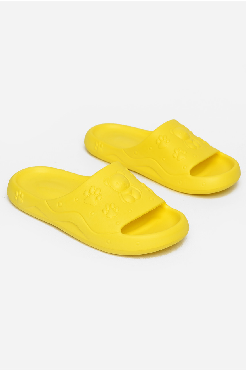 Шльопанці піна жіночі жовтого кольору 5066-2 212663
