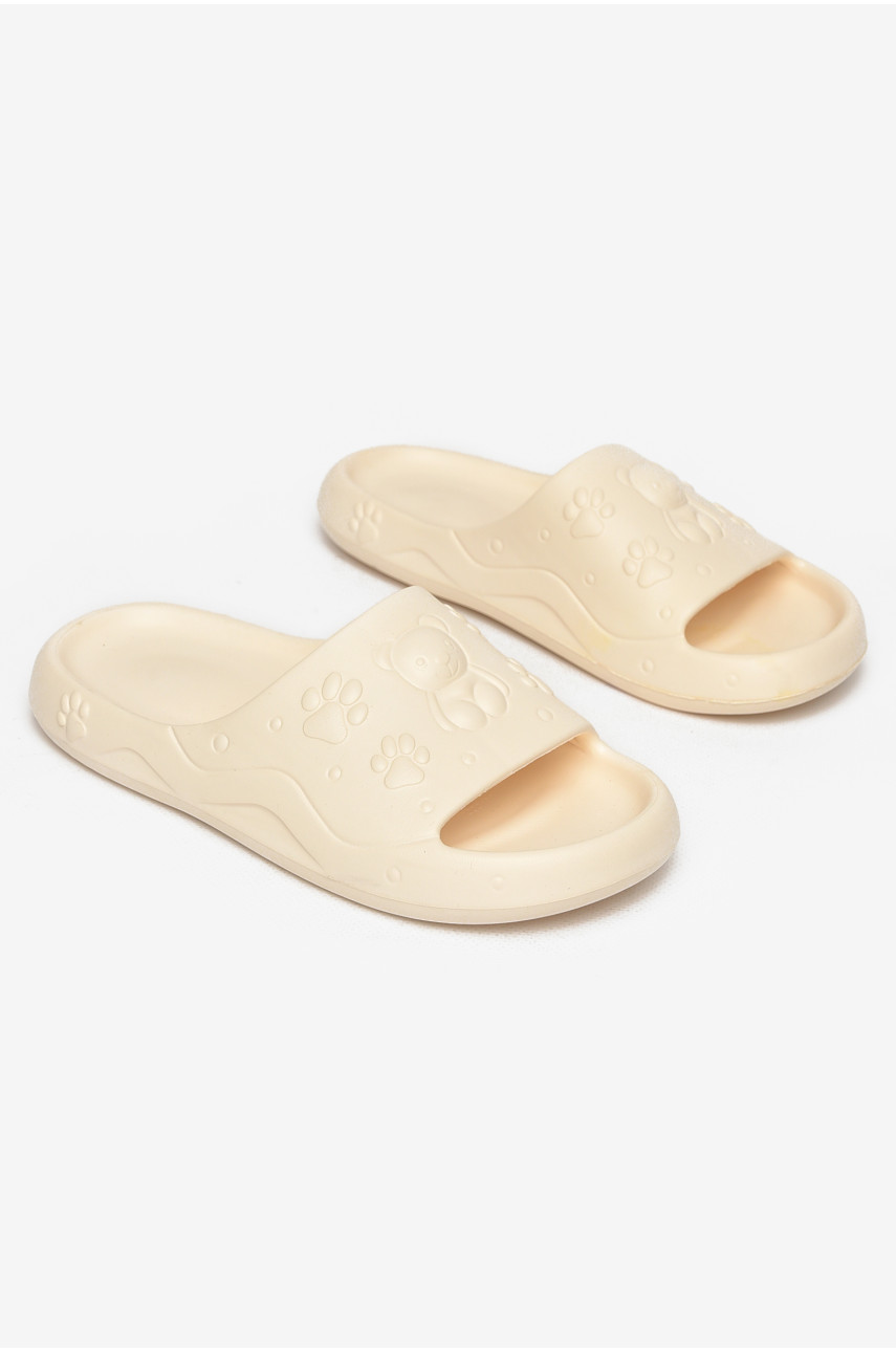 Шльопанці піна жіночі молочного кольору 5066-2 212665