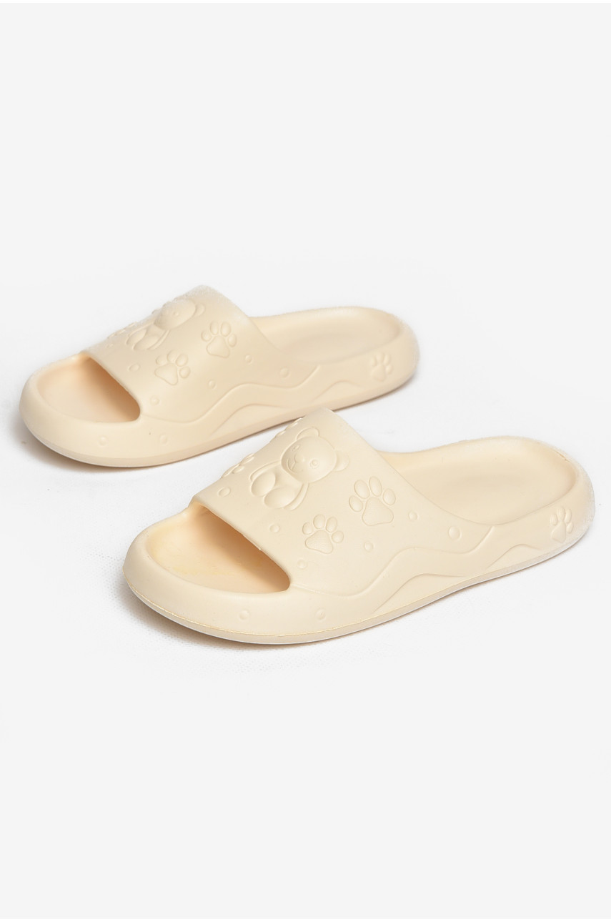 Шльопанці піна жіночі молочного кольору 5066-2 212665