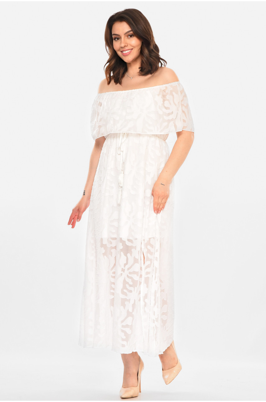 Сарафан женский белого цвета 212669