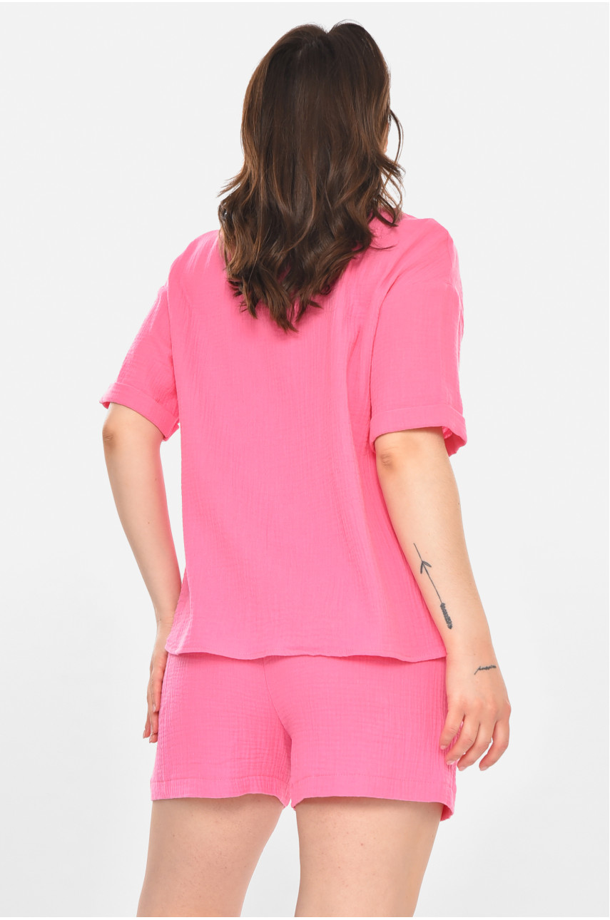 Костюм женский однотонный розового цвета 212698 Костюм женский однотонный розового цвета 212698