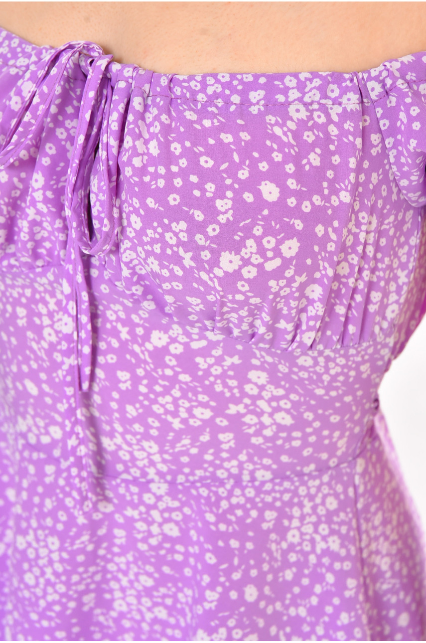 Платье женское фиолетового цвета с принтом 212721 Платье женское фиолетового цвета с принтом 212721