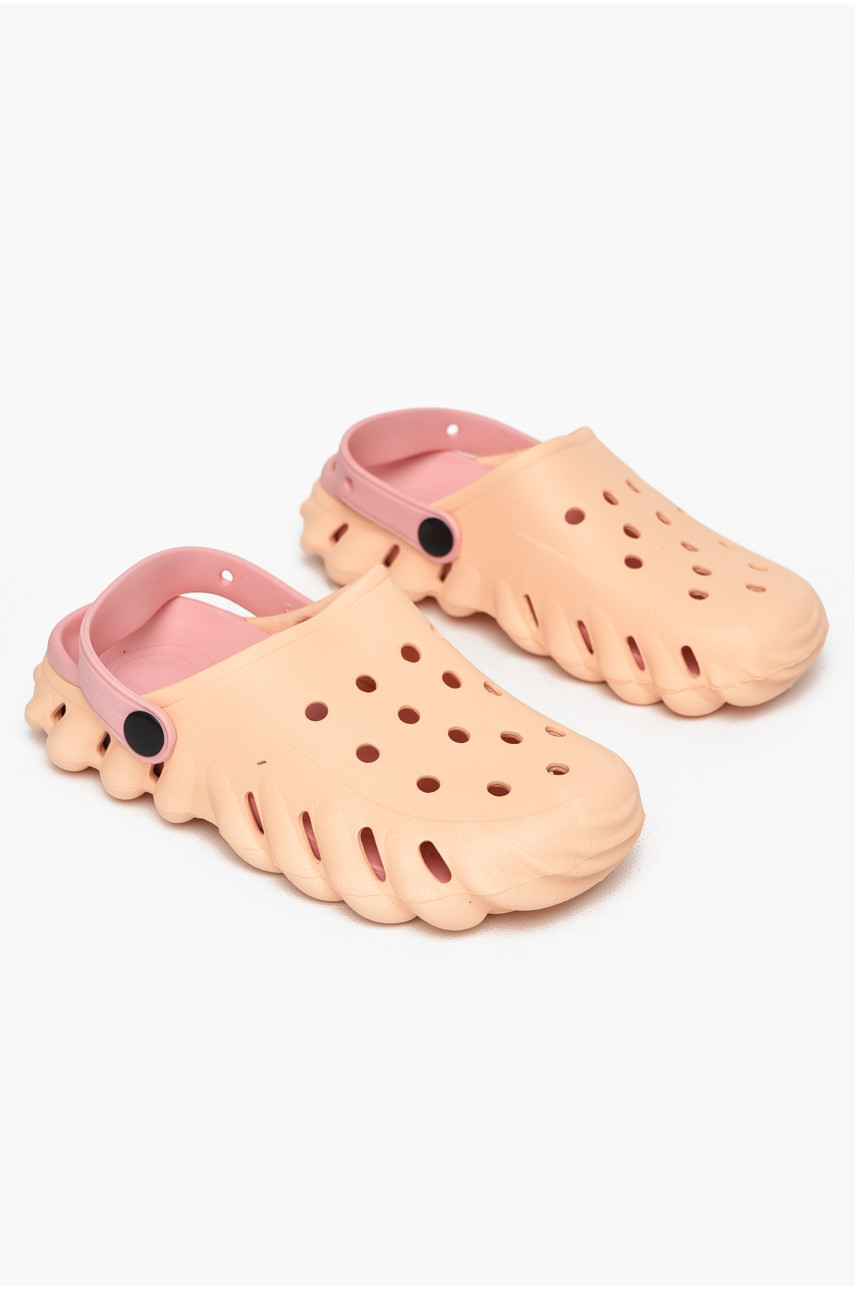 Кроксы женские персикового цвета 5061-2 212722