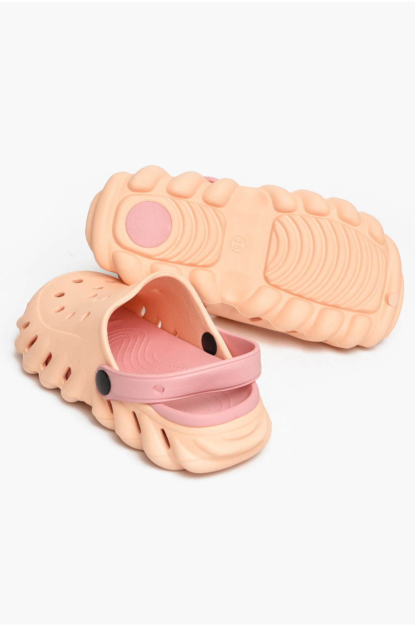 Кроксы женские персикового цвета 5061-2 212722