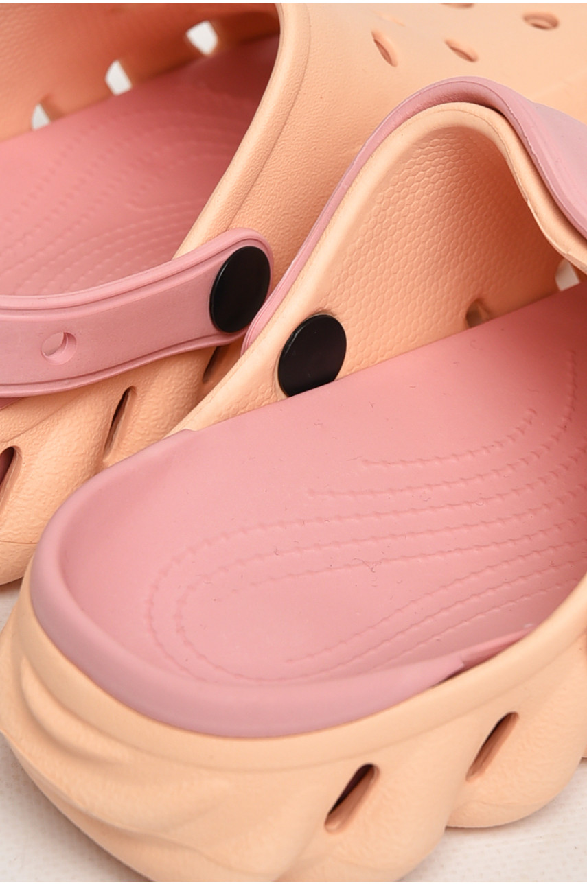 Кроксы женские персикового цвета 5061-2 212722