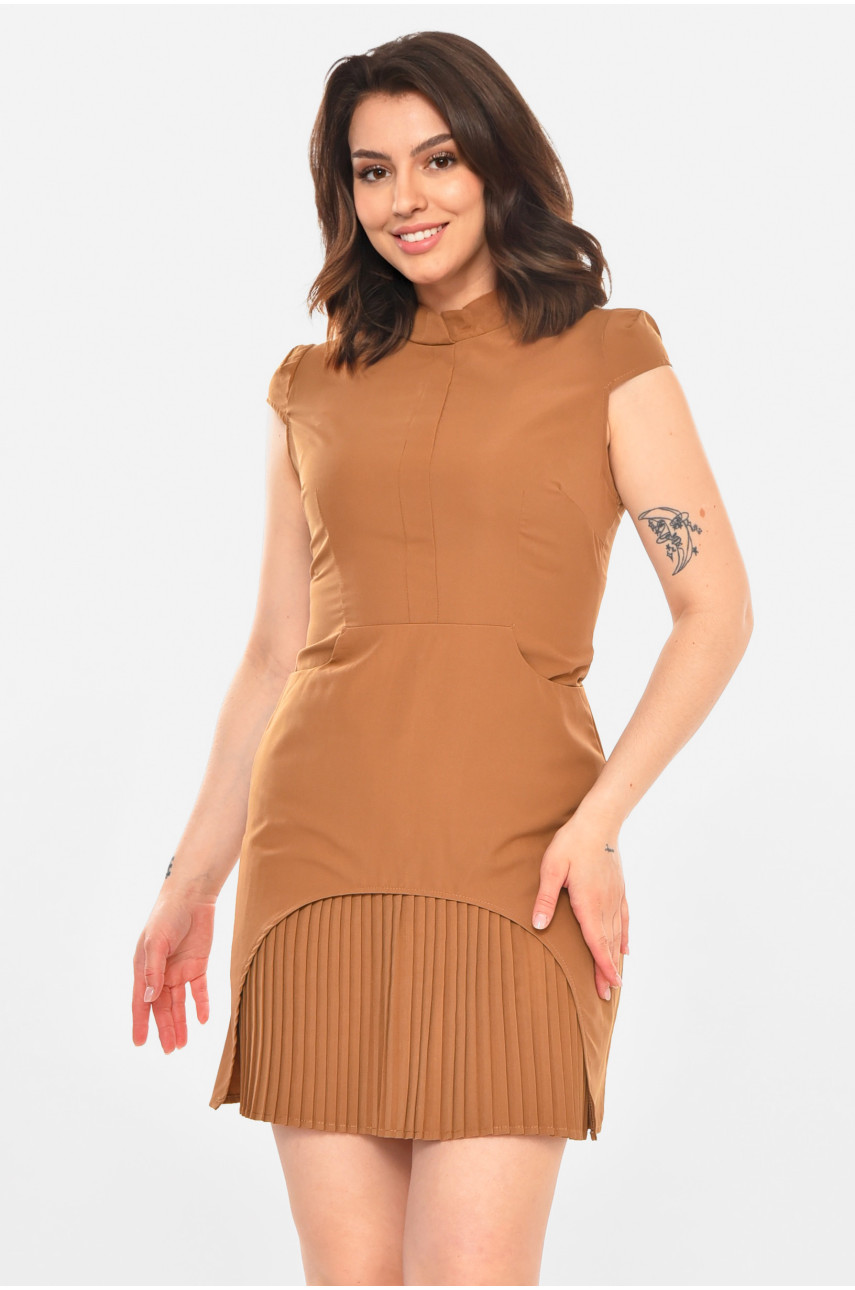 Платье женское коричневого цвета 212729