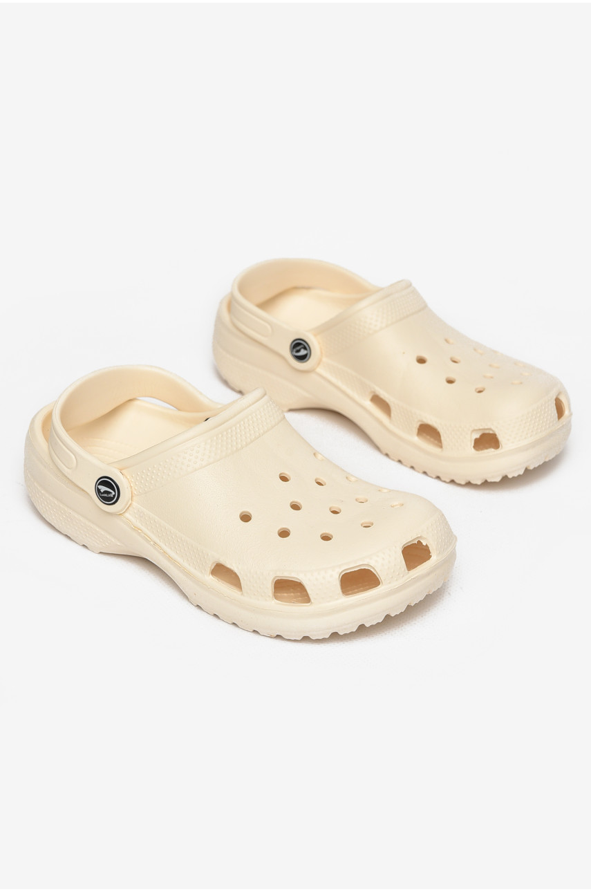 Кроксы детские молочного цвета 3001-3 212732