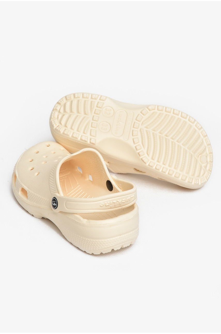 Кроксы детские молочного цвета 3001-3 212732