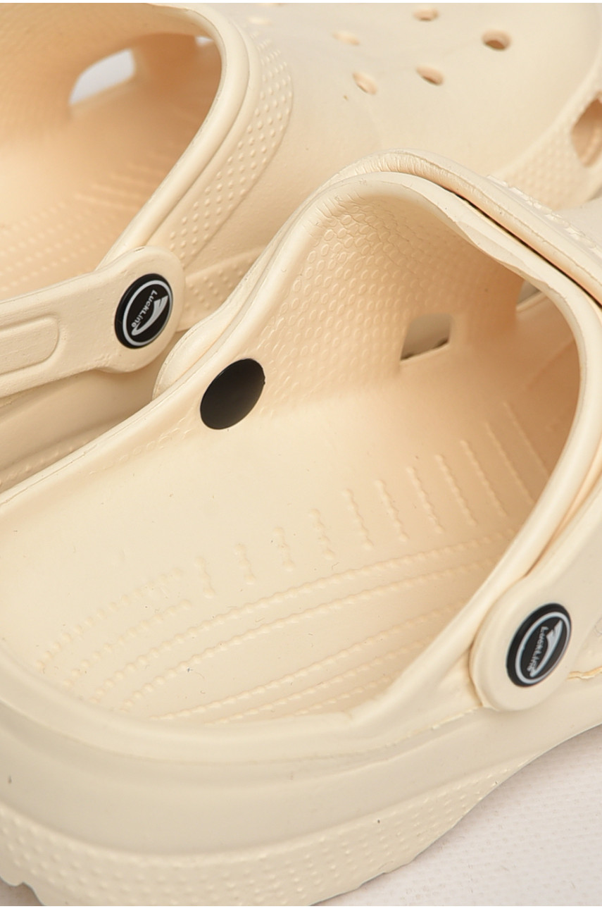 Кроксы детские молочного цвета 3001-3 212732
