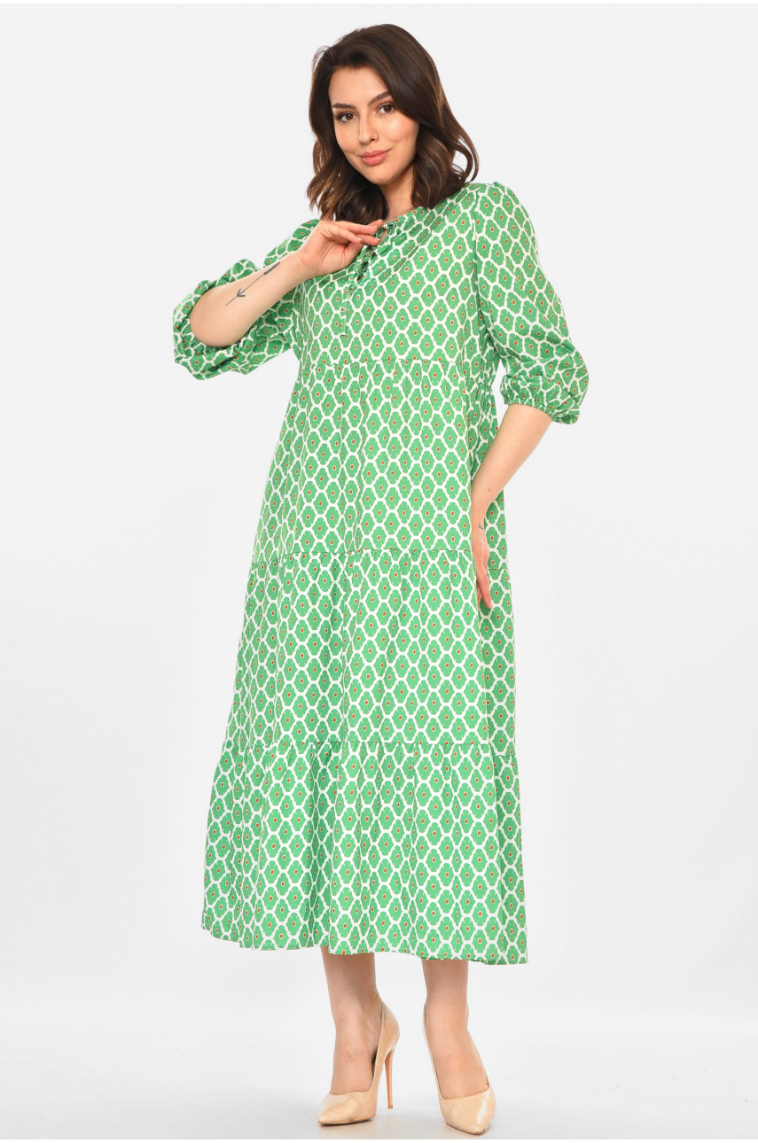 Платье женское зеленого цвета 212736