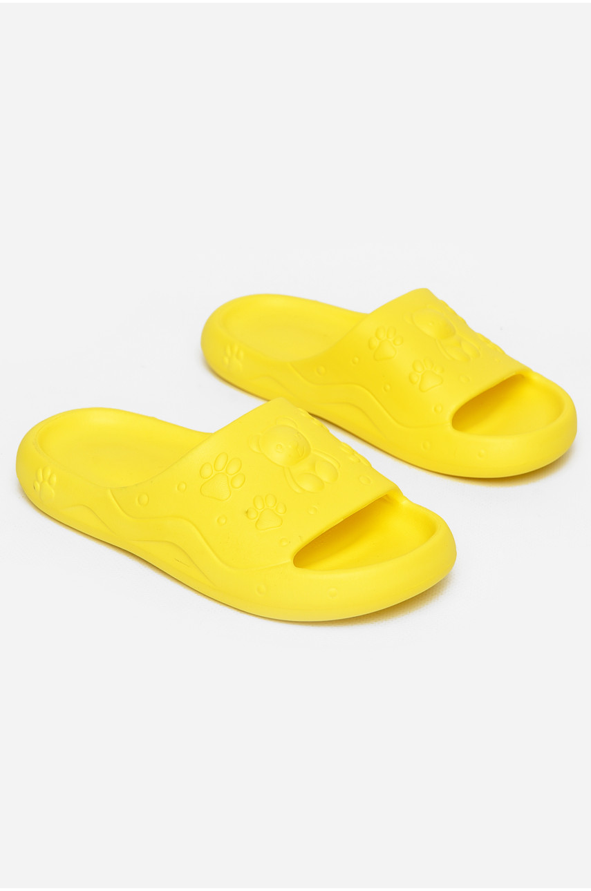 Шлепки детские для девочки пена желтого цвета 5066-3 212741