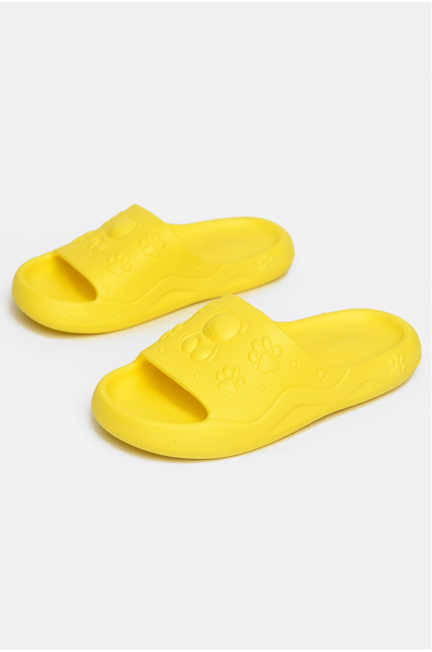 Шлепки детские для девочки пена желтого цвета 5066-3 212741