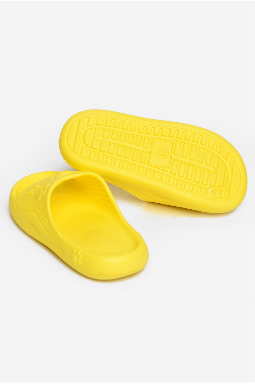 Шлепки детские для девочки пена желтого цвета 5066-3 212741