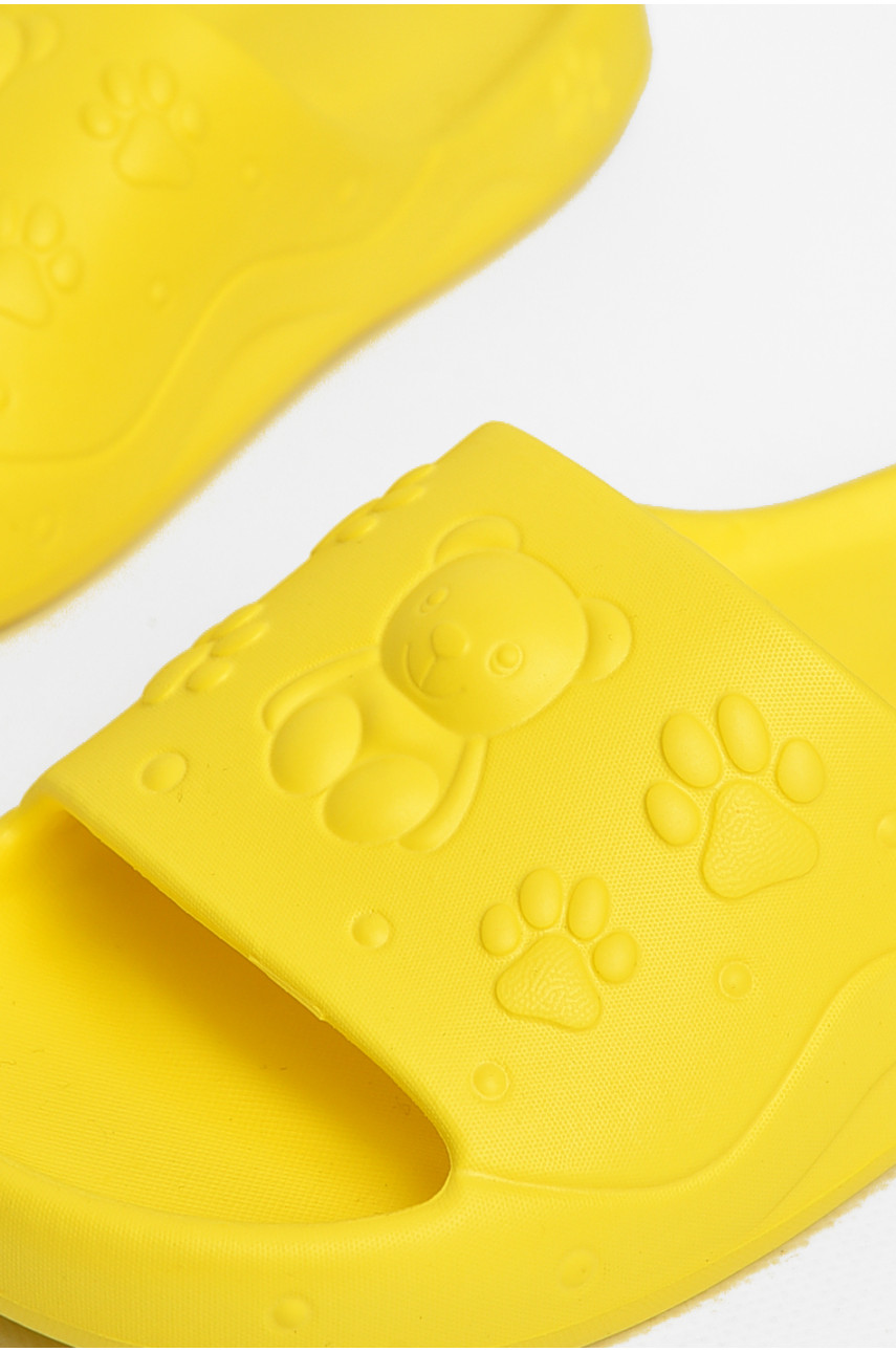 Шлепки детские для девочки пена желтого цвета 5066-3 212741