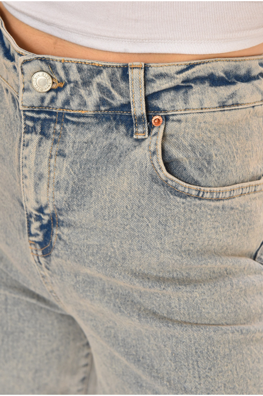 Джинсы женские однотонные серого цвета 212774