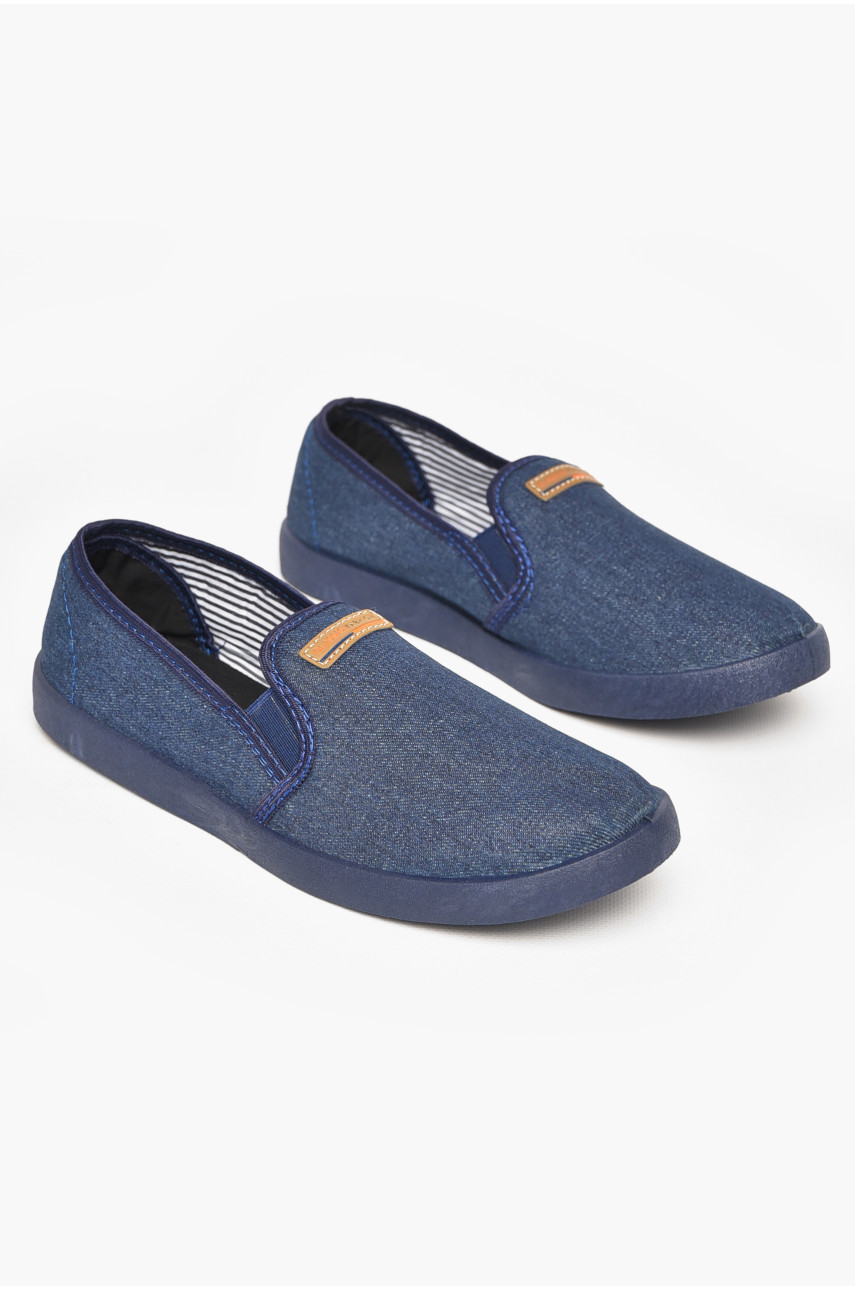 Мокасини чоловічі темно-синього кольору 300-2 212781