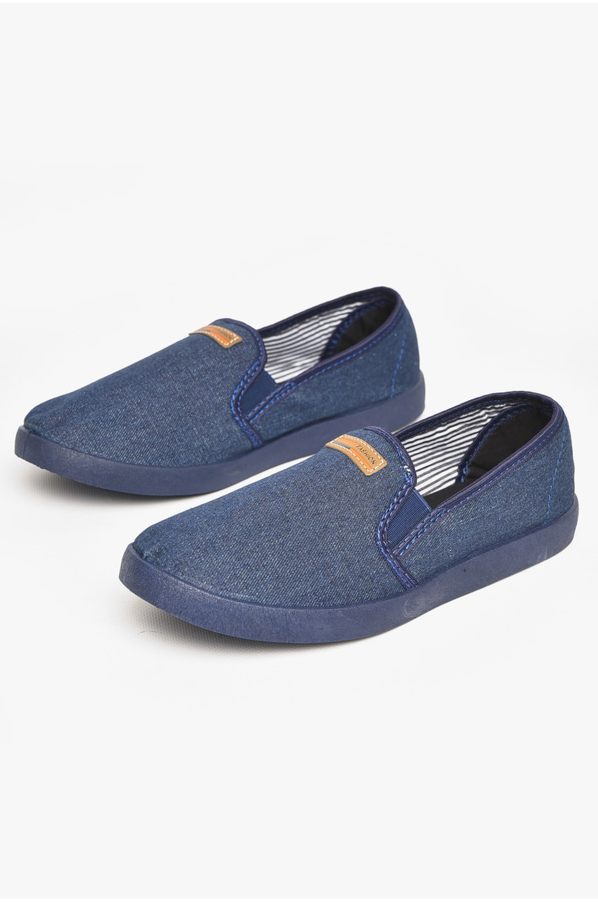 Мокасини чоловічі темно-синього кольору 300-2 212781