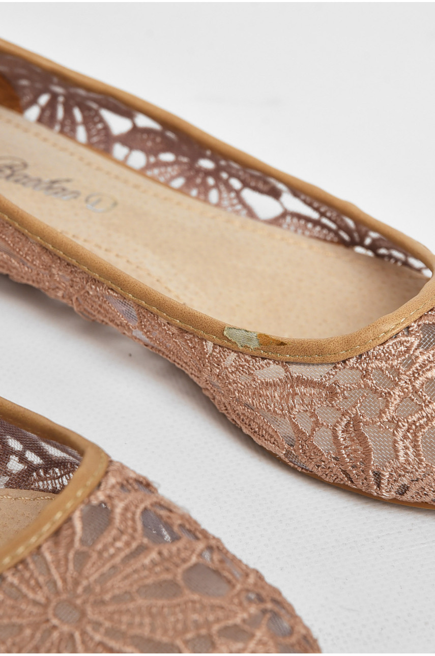 Балетки жіночі бежевого кольору Уцінка 63001 212784