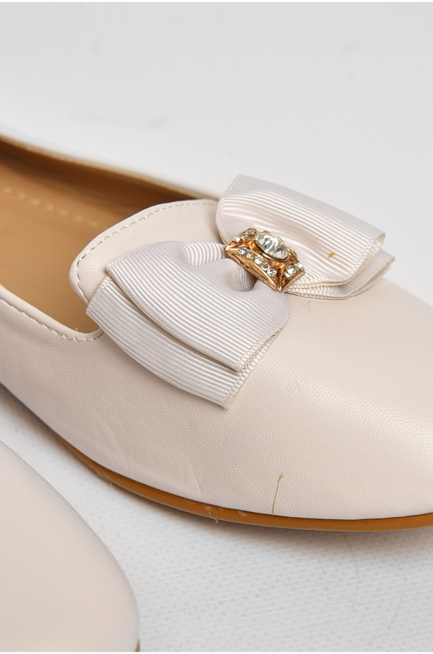 Балетки жіночі молочного кольору Уцінка 783-5 212785