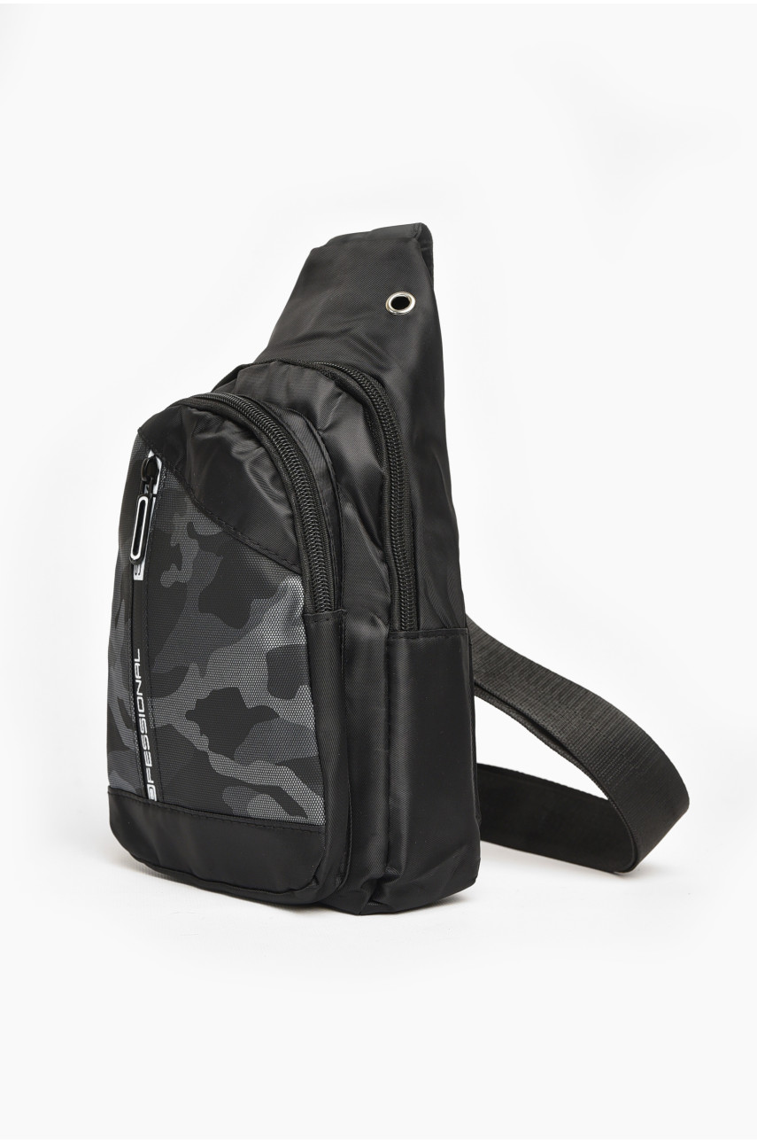 Бананка чоловіча текстильна чорного кольору 212786