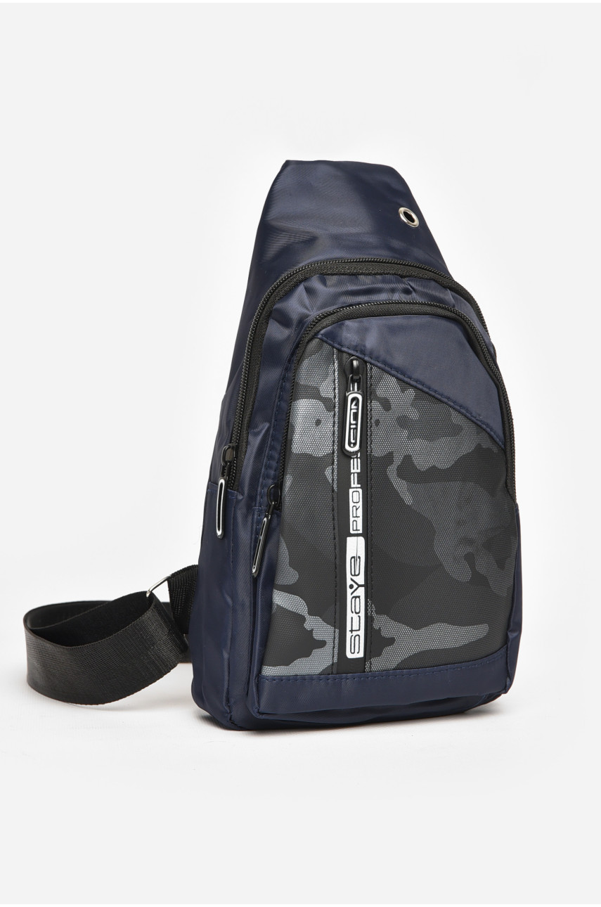 Бананка чоловіча текстильна темно-синього кольору 212789