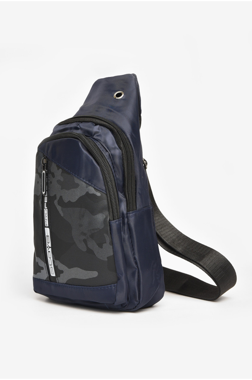 Бананка чоловіча текстильна темно-синього кольору 212789