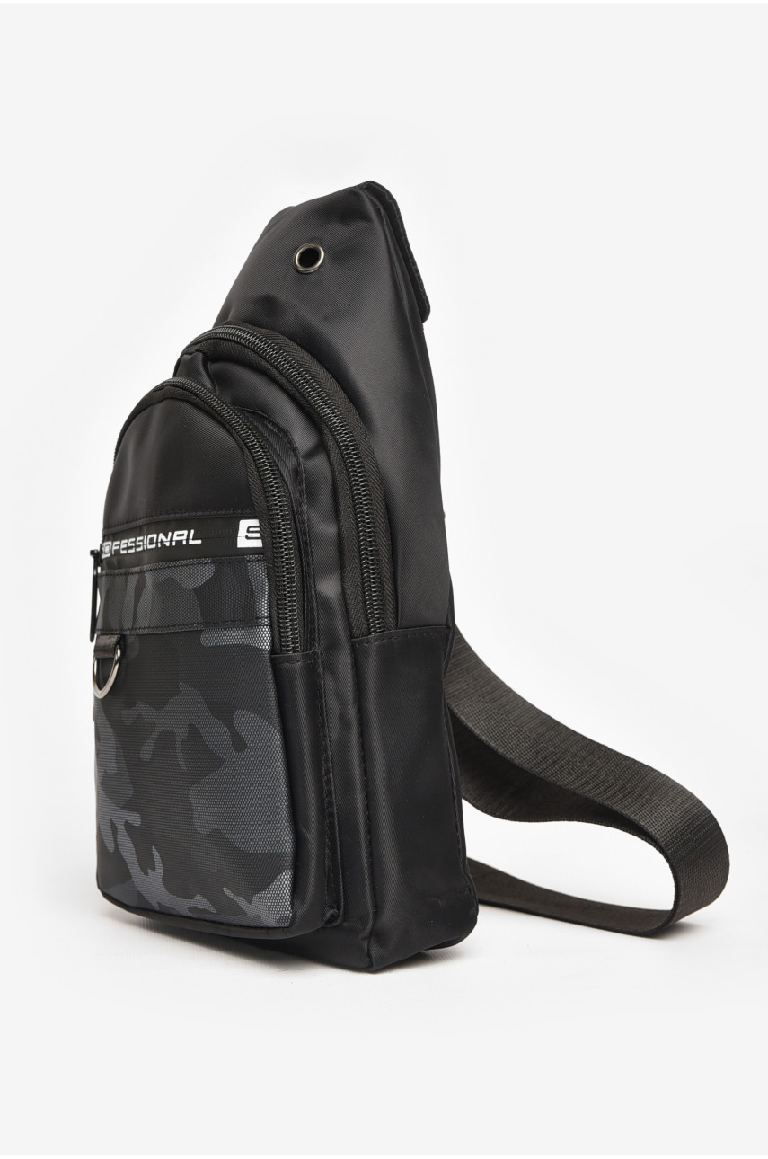 Бананка чоловіча текстильна чорного кольору 7038 212791