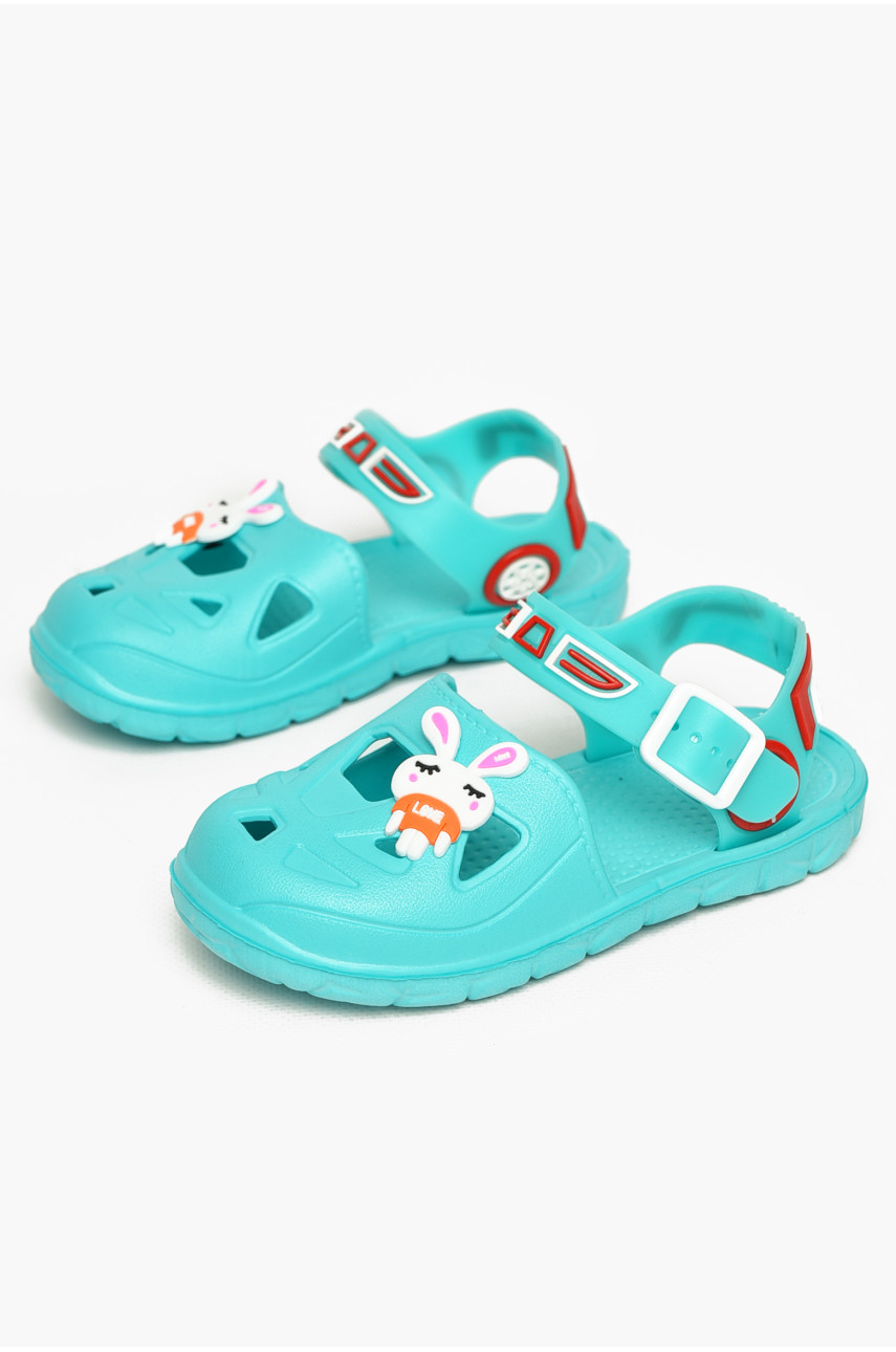 Сандали детские пена для девочки бирюзового цвета 51-252 212794