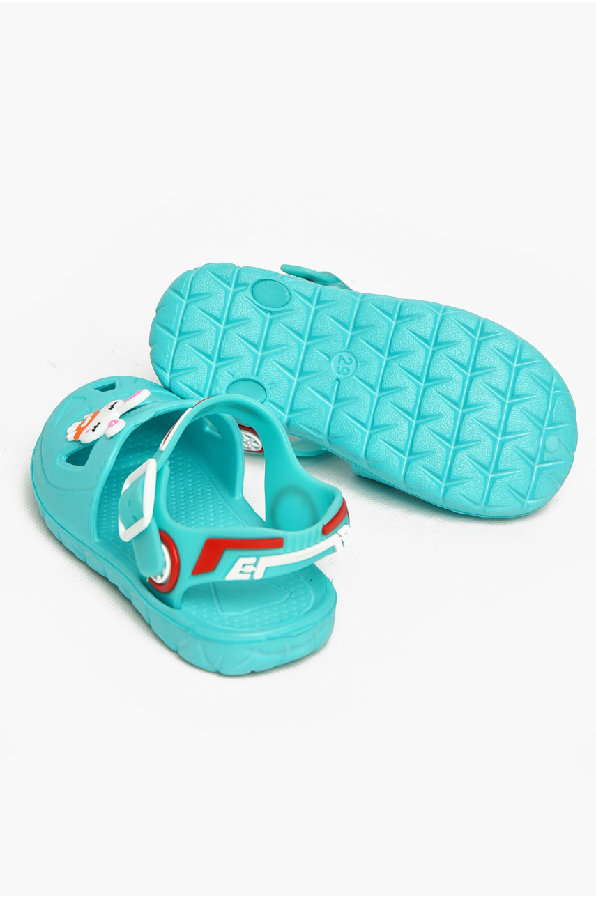Сандали детские пена для девочки бирюзового цвета 51-252 212794