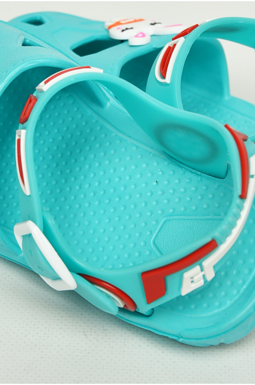 Сандали детские пена для девочки бирюзового цвета 51-252 212794