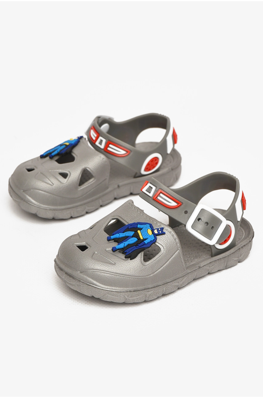 Сандали детские пена для мальчика серого цвета 51-183 212796