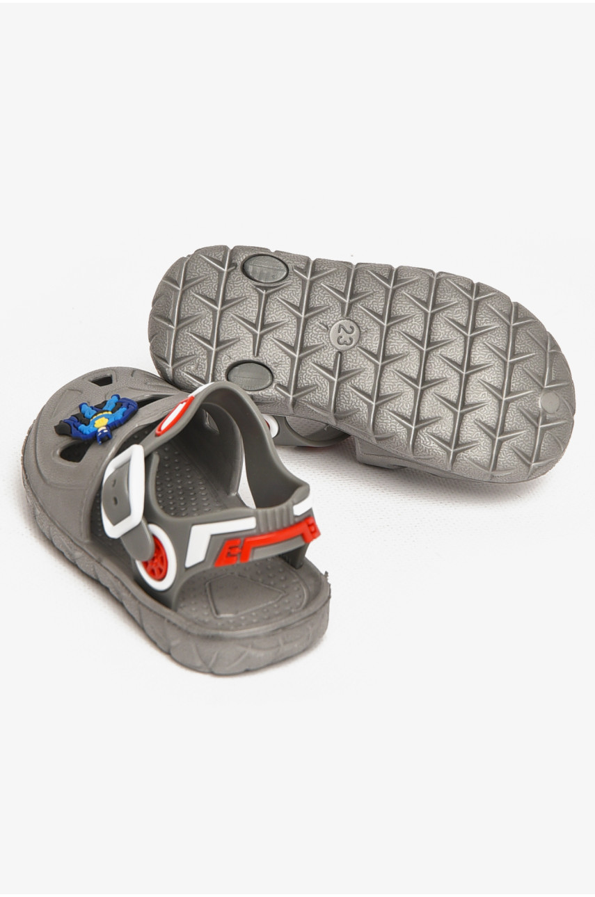 Сандали детские пена для мальчика серого цвета 51-183 212796