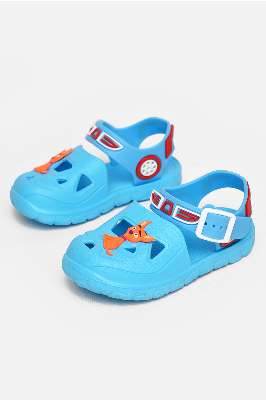 Сандали детские пена для мальчика голубого цвета 51-253 212797