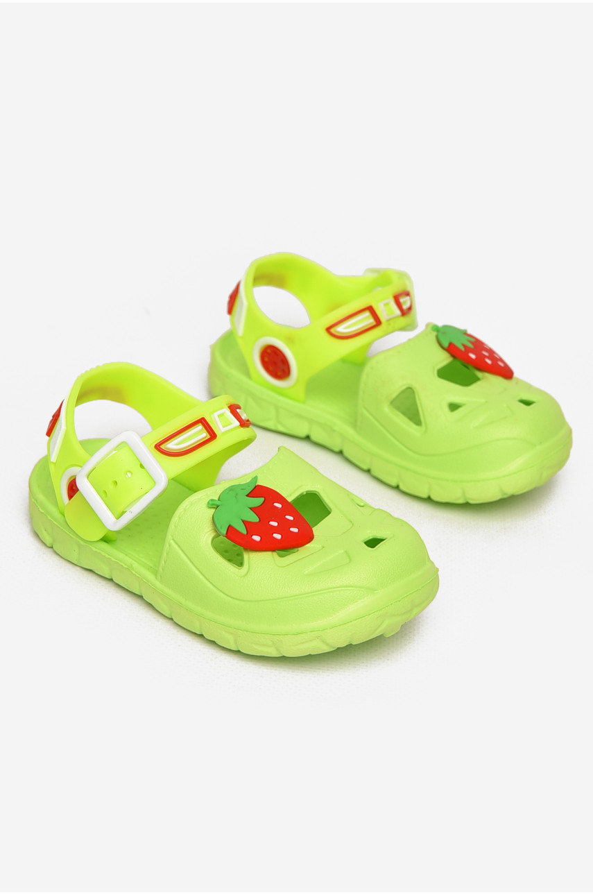 Сандали детские пена для девочки салатового цвета 51-188 212800