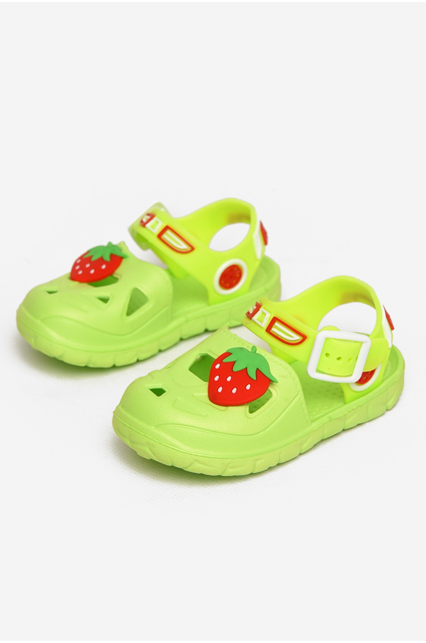 Сандали детские пена для девочки салатового цвета 51-188 212800