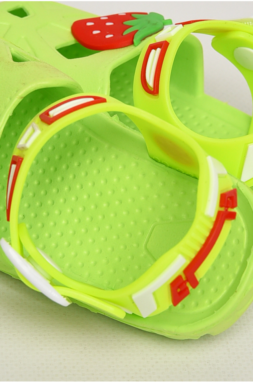 Сандали детские пена для девочки салатового цвета 51-188 212800