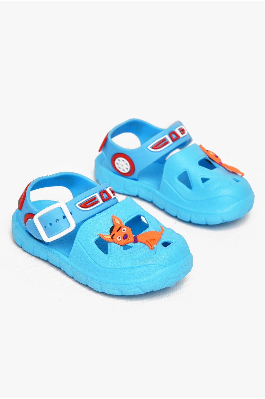 Сандали детские пена для девочки голубого цвета 51-193 212801
