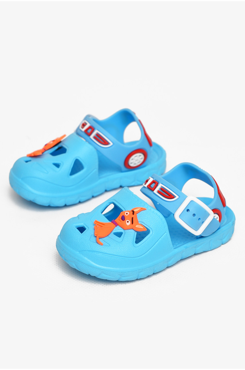 Сандали детские пена для девочки голубого цвета 51-193 212801