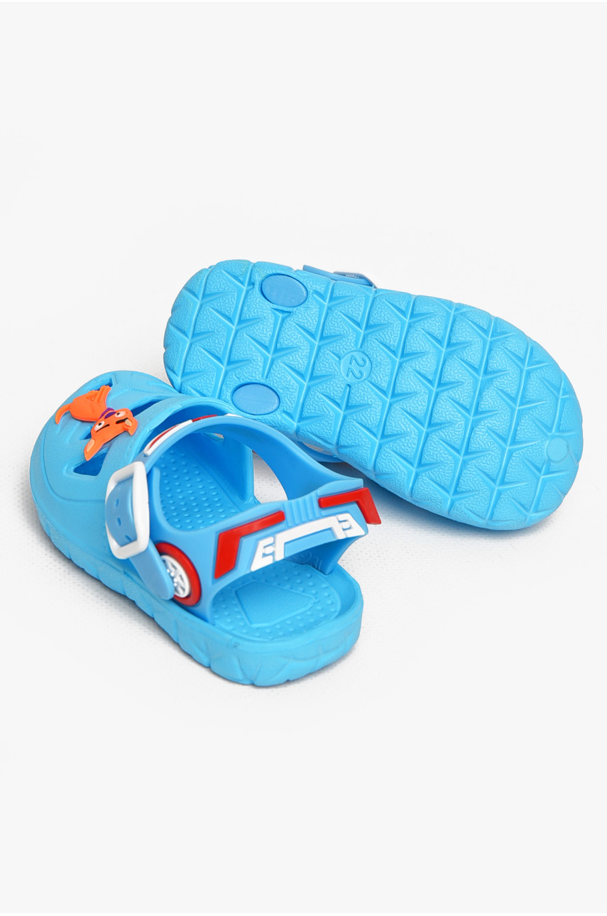 Сандали детские пена для девочки голубого цвета 51-193 212801