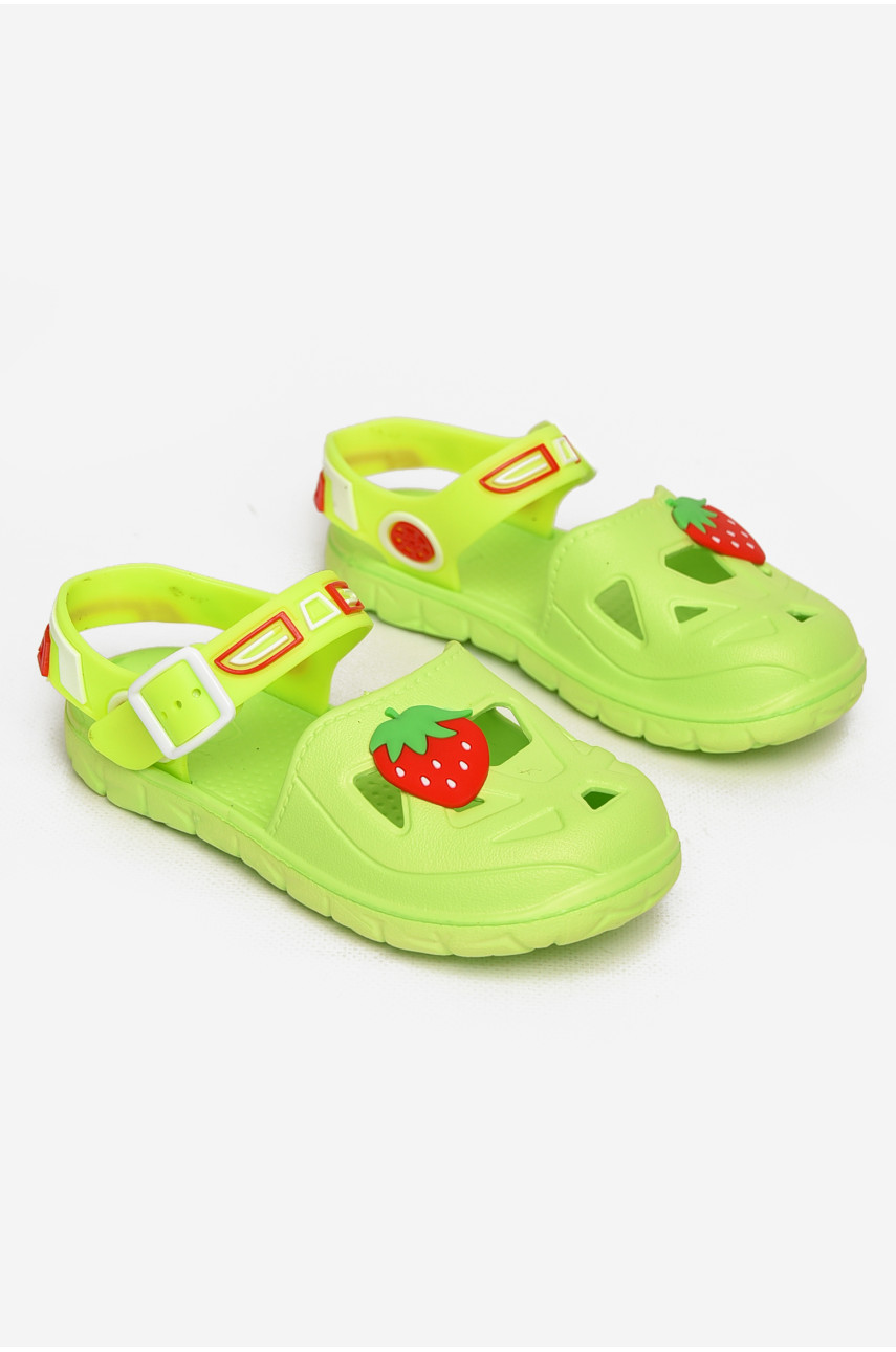 Сандали детские пена для девочки салатового цвета 51-248 212806