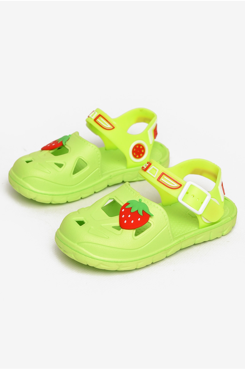 Сандали детские пена для девочки салатового цвета 51-248 212806