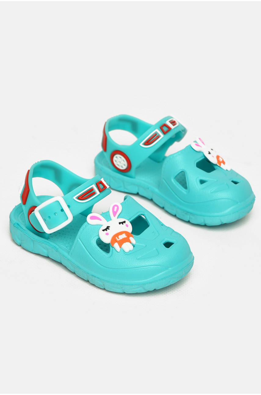 Сандали детские пена для девочки бирюзового цвета 51-192 212807