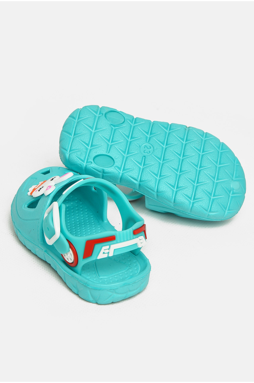 Сандали детские пена для девочки бирюзового цвета 51-192 212807