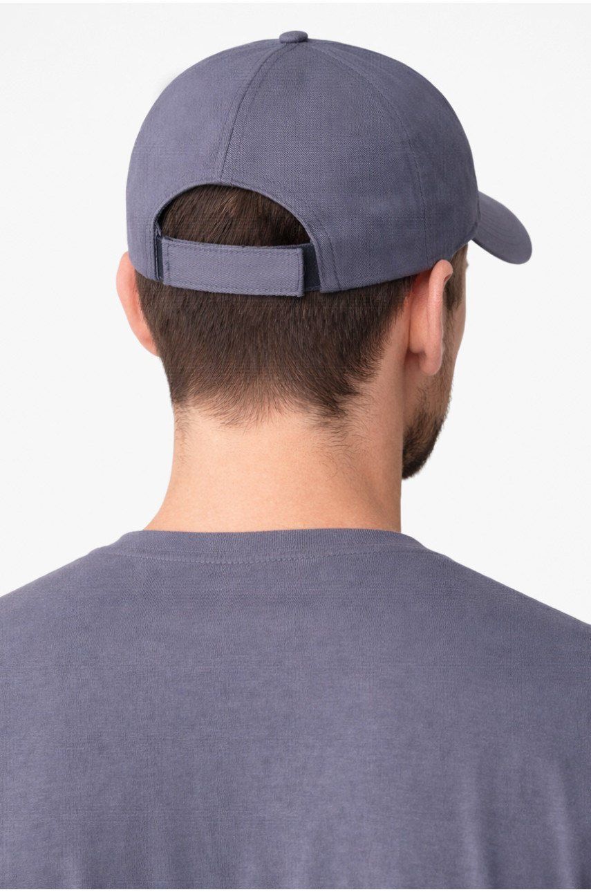 Кепка мужская однотонная серого цвета 7192 212811
