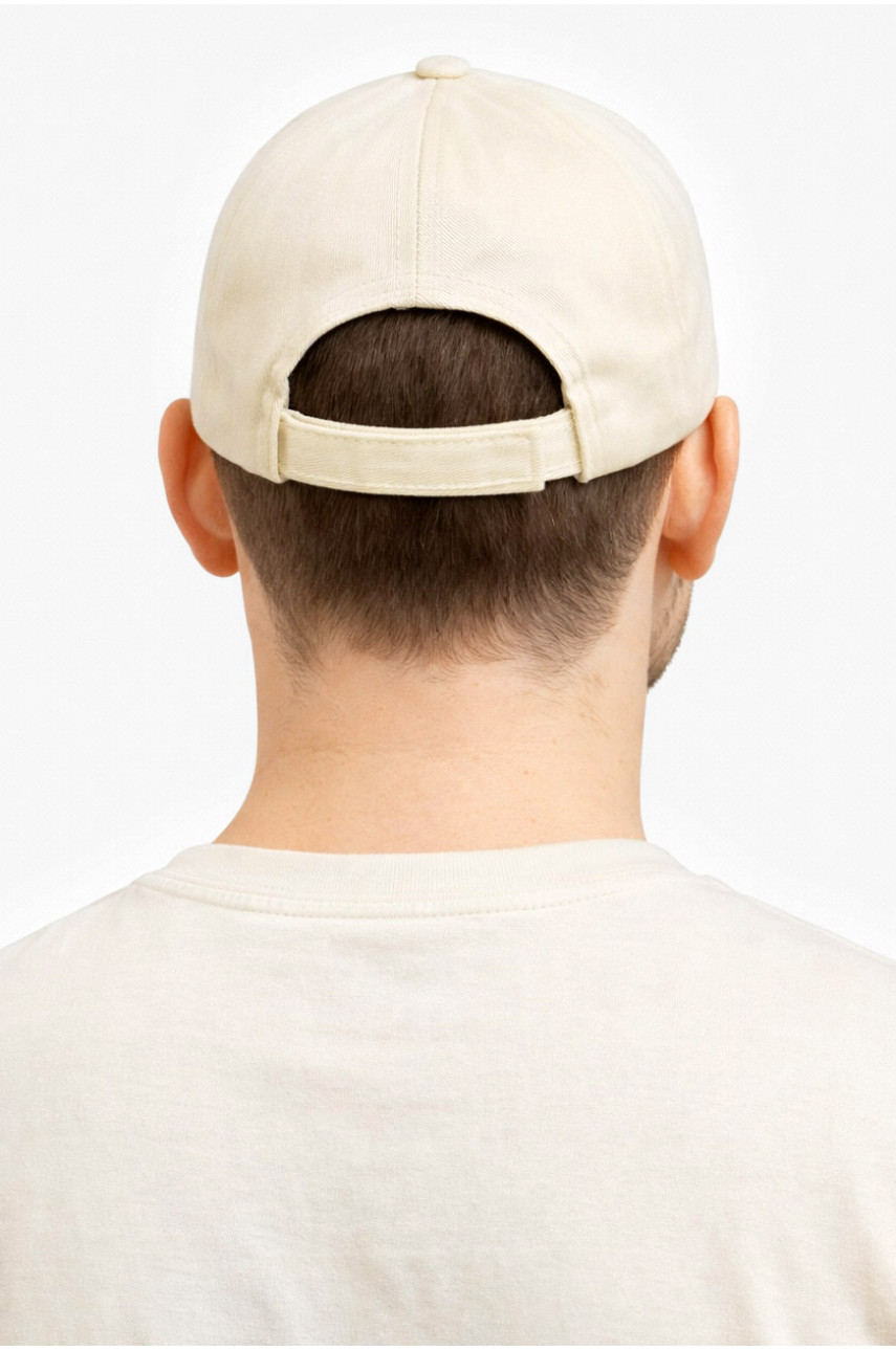 Кепка мужская однотонная бежевого цвета 7192 212814