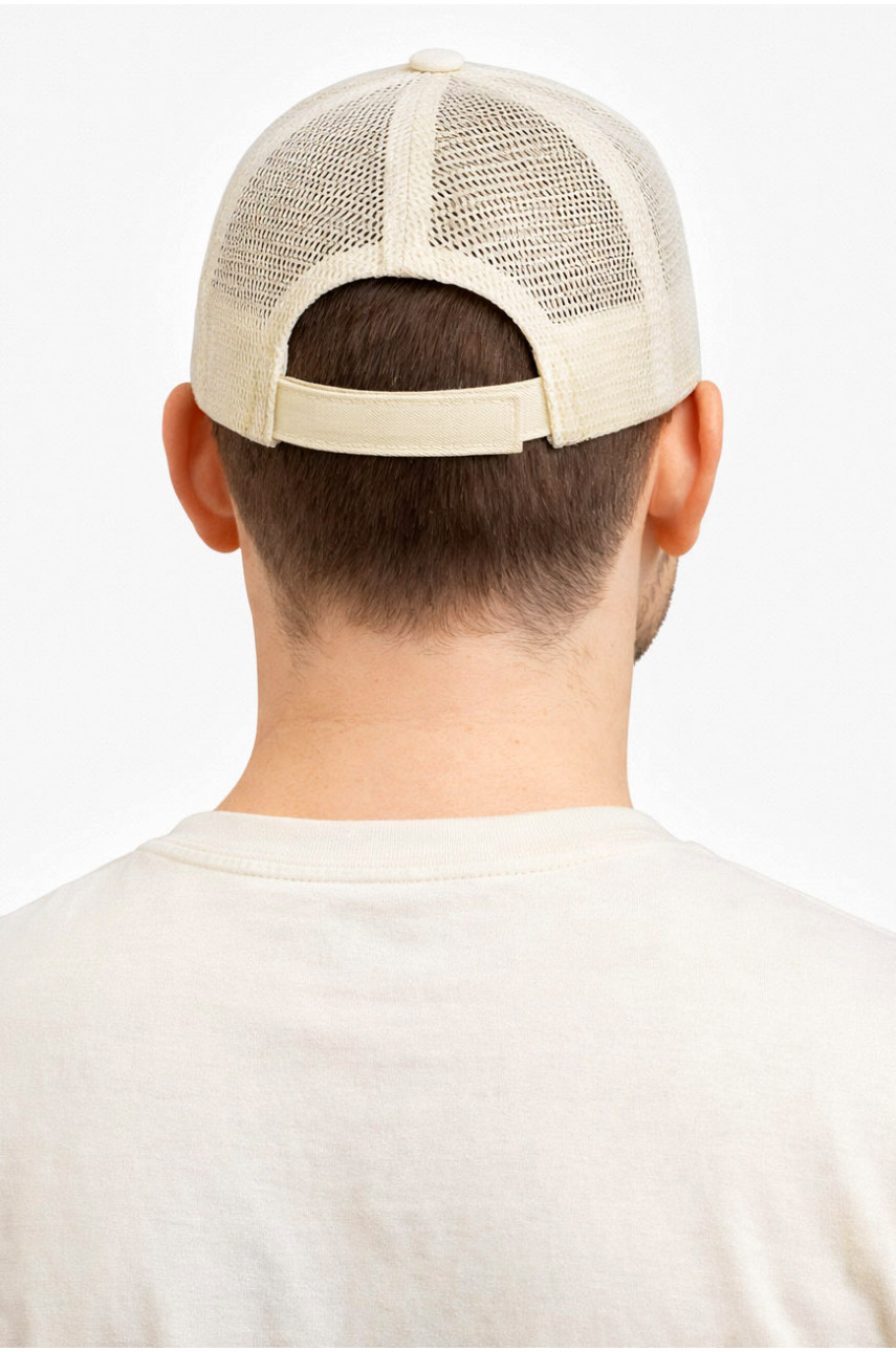 Кепка мужская однотонная бежевого цвета 7189 212818