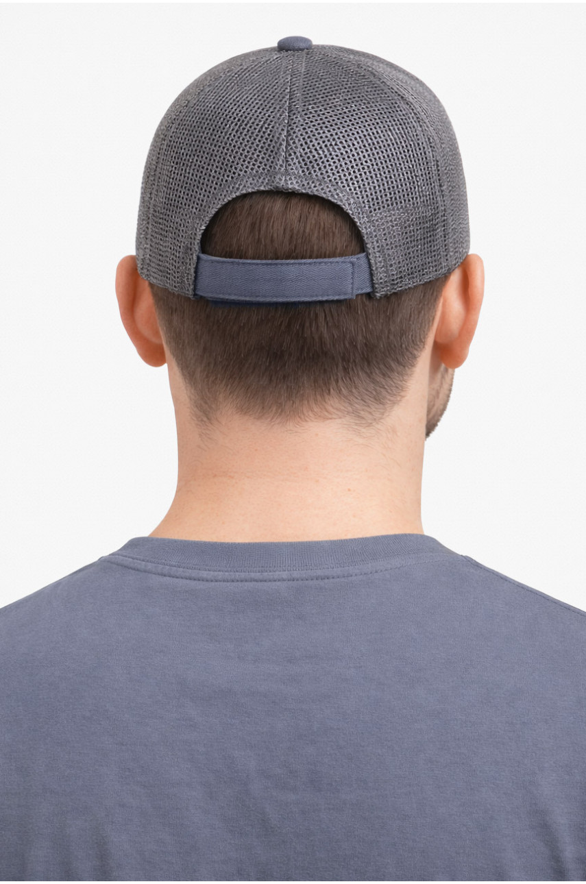 Кепка мужская однотонная серого цвета 7189 212820
